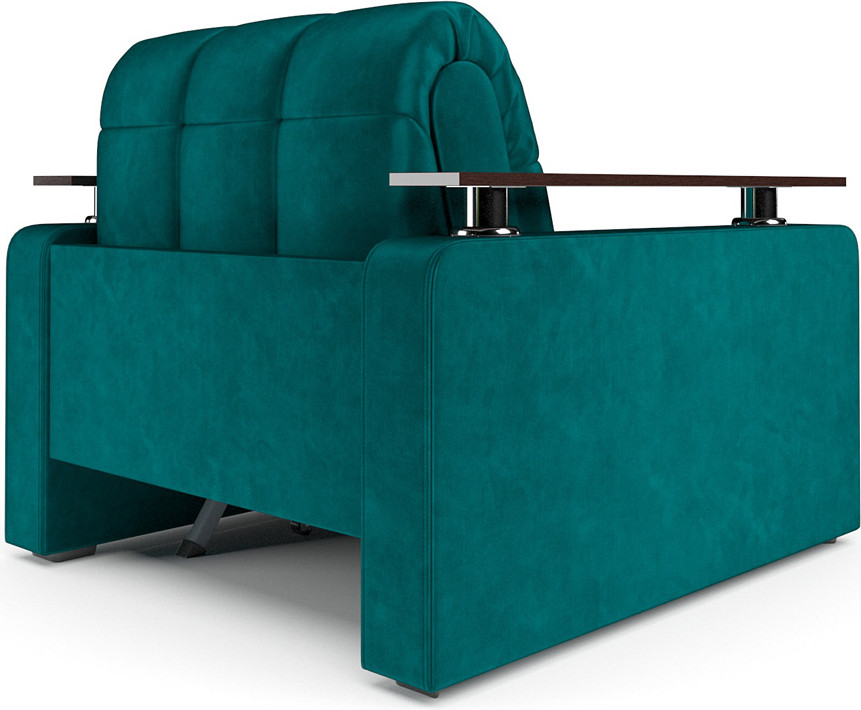 Кресло-кровать Mebel-Ars Бакли (бархат сине-зеленый Star Velvet 43 Black Green) — фото 4