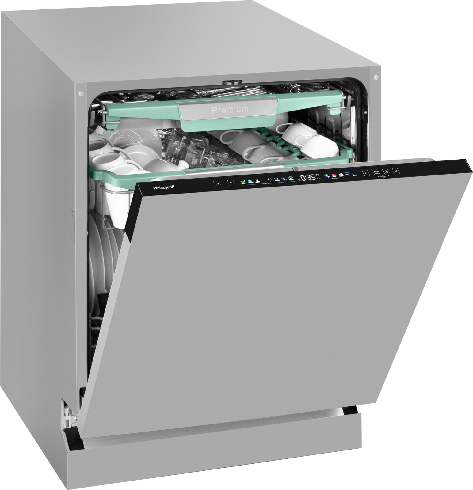 Посудомоечная машина Weissgauff BDW 6140 Ultra Real Autoopen Infolight — фото 2