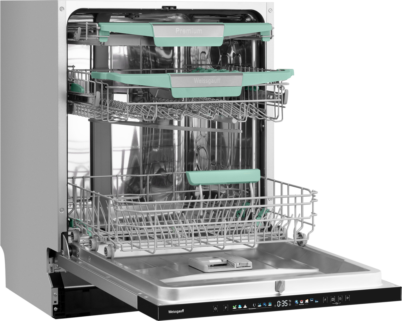 Посудомоечная машина Weissgauff BDW 6140 Ultra Real Autoopen Infolight — фото 4