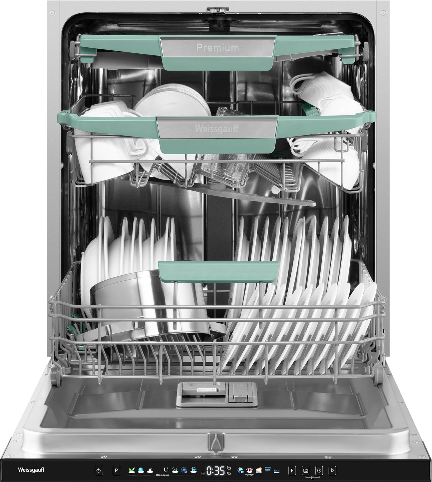 Посудомоечная машина Weissgauff BDW 6140 Ultra Real Autoopen Infolight — фото 5