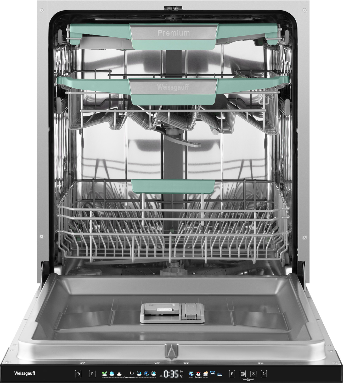Посудомоечная машина Weissgauff BDW 6140 Ultra Real Autoopen Infolight — фото 3