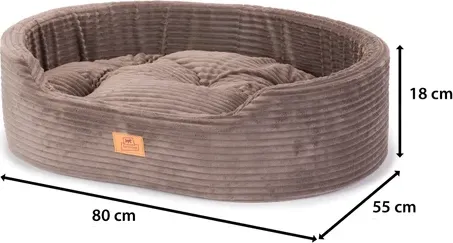 Лежанка для животных Ferplast Dandy Corduroy 65 / 83876526 (бежевый) — фото 6