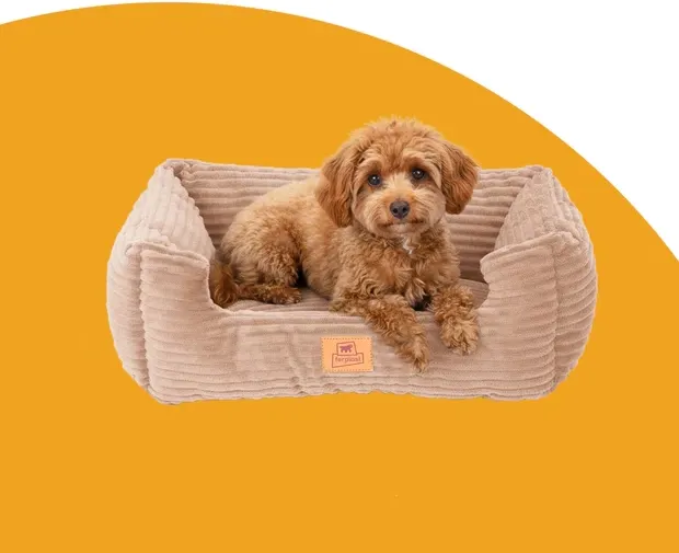 Лежанка для животных Ferplast Sweetie Corduroy 55 / 83885526 (бежевый) — фото 5