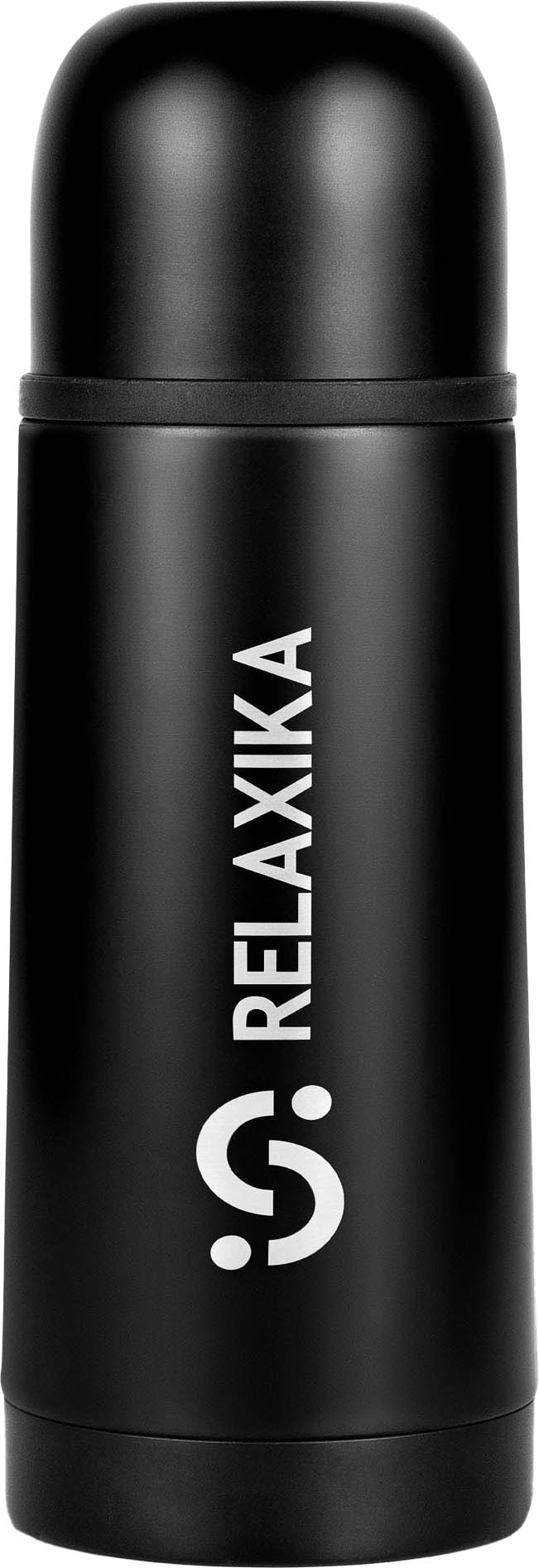 Термос для напитков Relaxika 101 (350мл, черный)