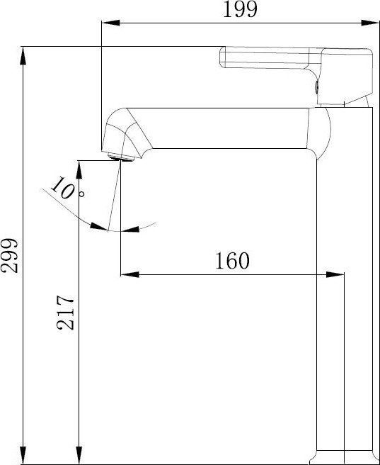 Смеситель Voda Column CLM25 — фото 3