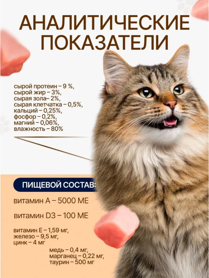 Влажный корм для кошек Ночной охотник Индейка в желе для стерилизованных (85г) — фото 5