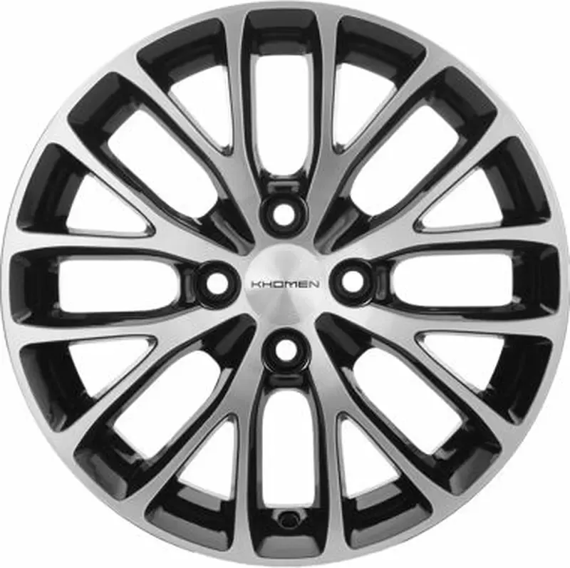 Литой диск Khomen KHW1506 Rio 15x6" 4x100мм DIA 54.1мм ET 48мм Black FP