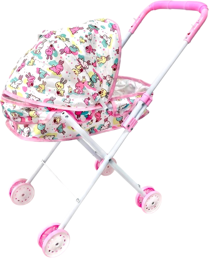 Коляска для куклы Наша игрушка Зайчики M1263-4LF