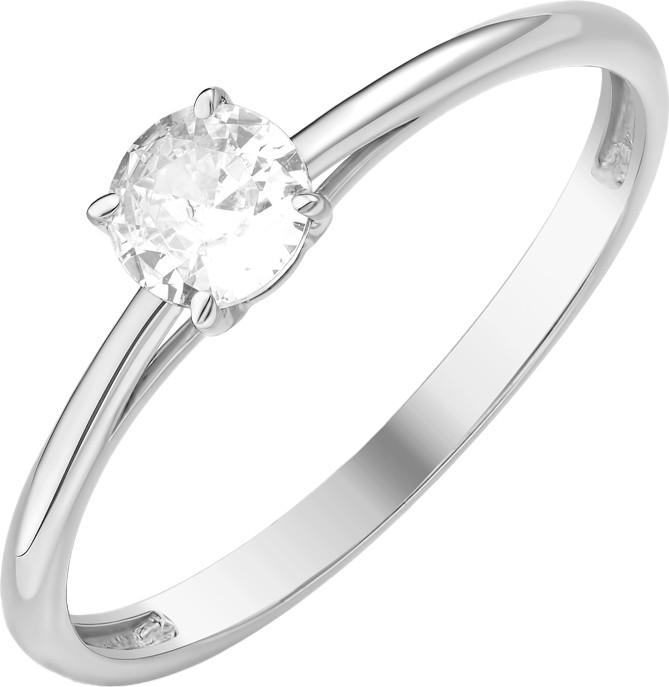 Кольцо из серебра 7 КАРАТ П1217-062С (р.16.5, с фианитом)