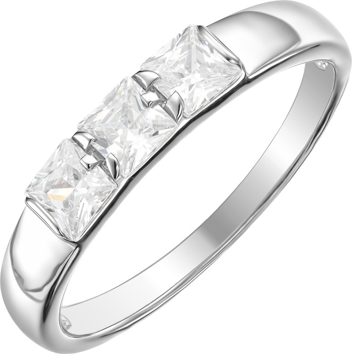 Кольцо из серебра 7 КАРАТ П1217-061С (р.15, с фианитами)