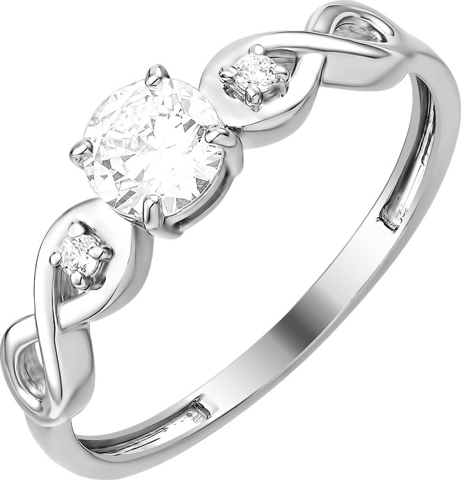 Кольцо из серебра 7 КАРАТ П1217-006С (р.19, с фианитами)