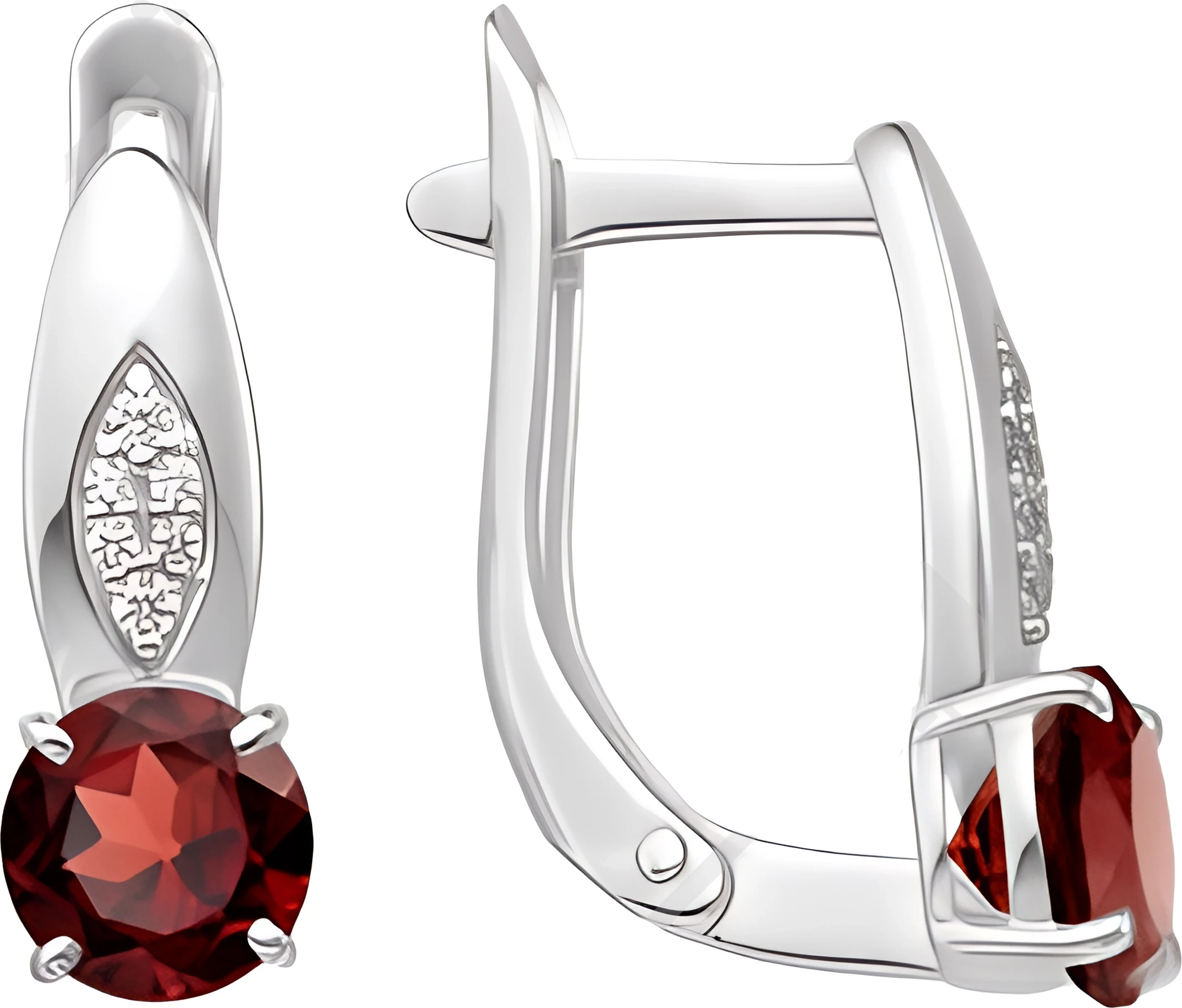 Серьги из серебра 7 КАРАТ П2227-088СГ (с фианитами)
