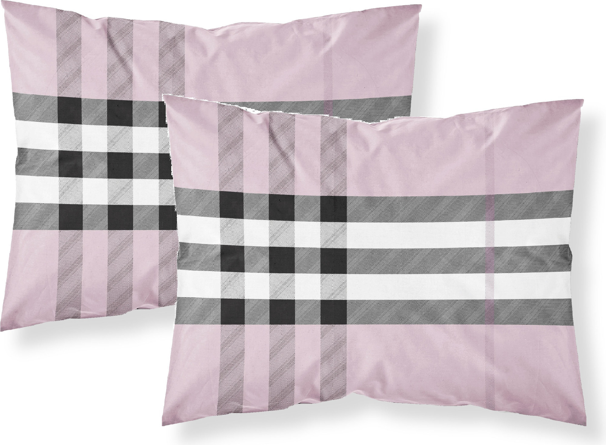 Комплект постельного белья Samsara Burberry 1.5сп 50x70 150-16 (розовый) — фото 5