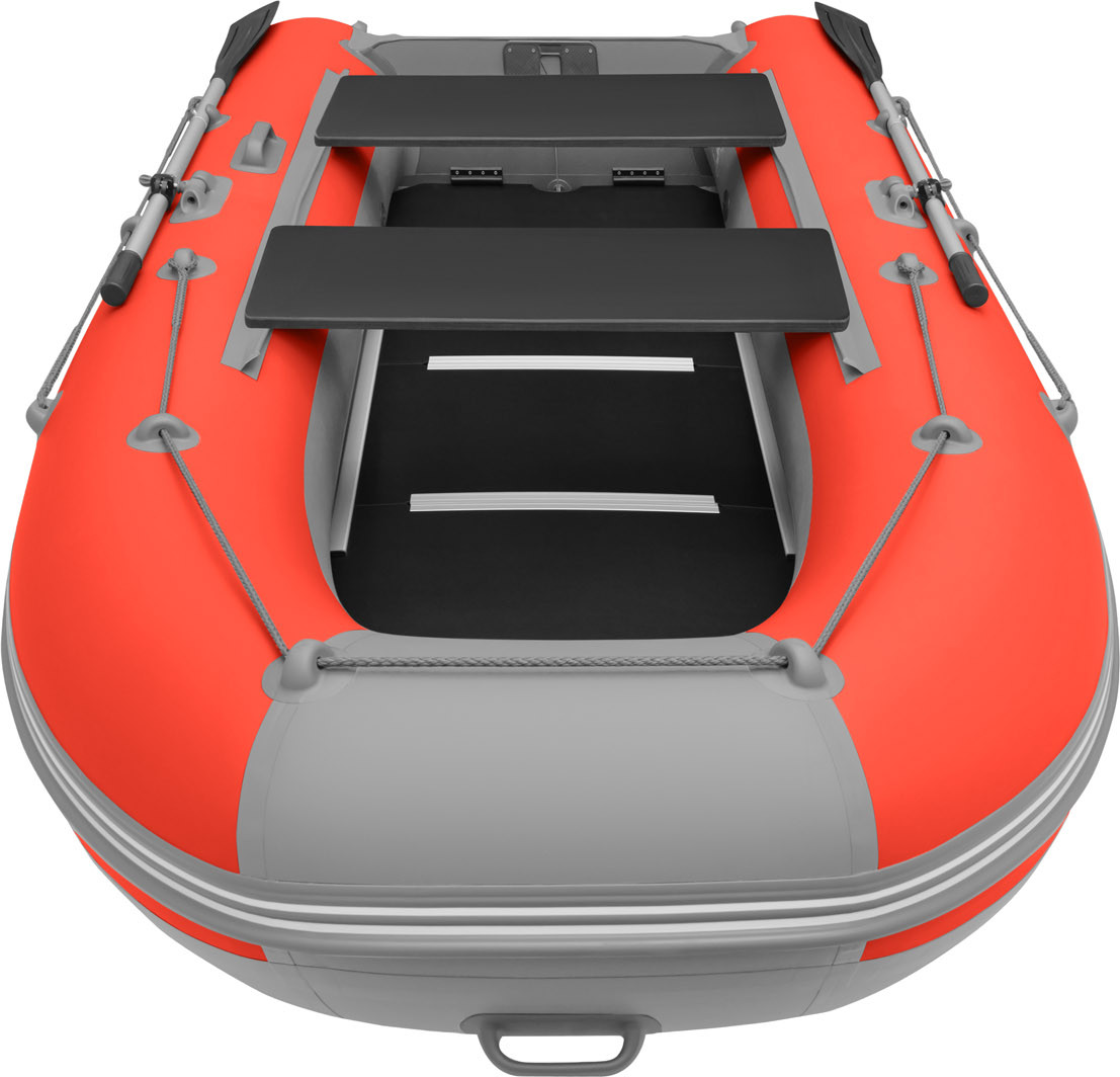 Надувная лодка Roger Boat Hunter keel 3200 (малокилевая, красный/серый комби) — фото 6