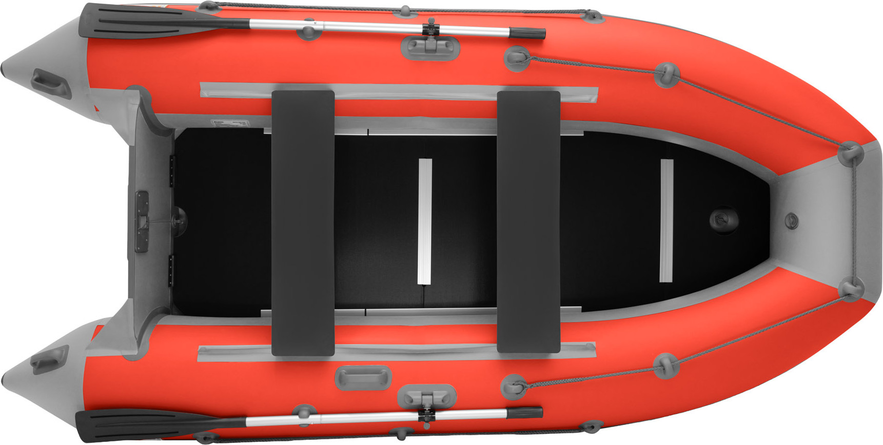 Надувная лодка Roger Boat Hunter keel 3200 (малокилевая, красный/серый комби) — фото 2