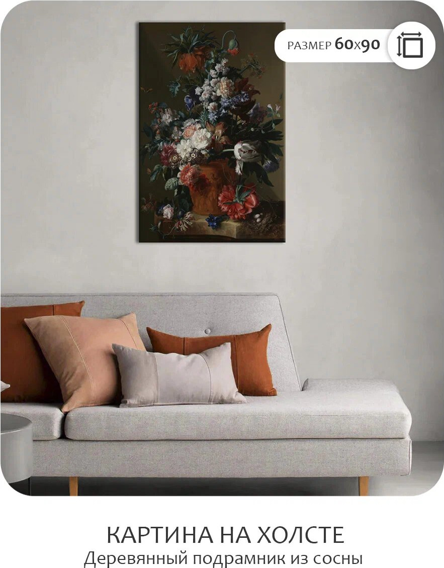 Картина Citydecor Цветы в вазе. Ян ван Хейсум / 1.316 (60x90) — фото 2