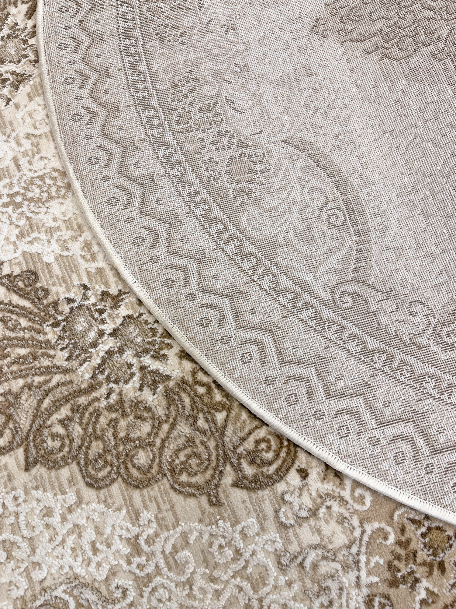 Коврик Kartal Afina TP42M-SHRNIK-CREAM-OVAL (1.2x1.7) — фото 3