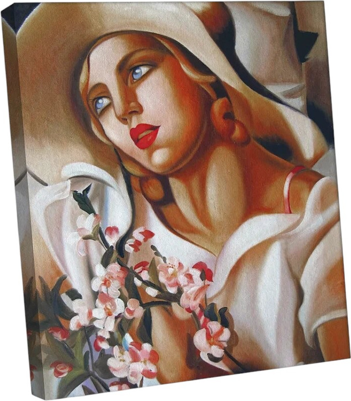 Картина Citydecor Соломенная шляпка. Тамара Лемпицка / 2.184 (60x70)