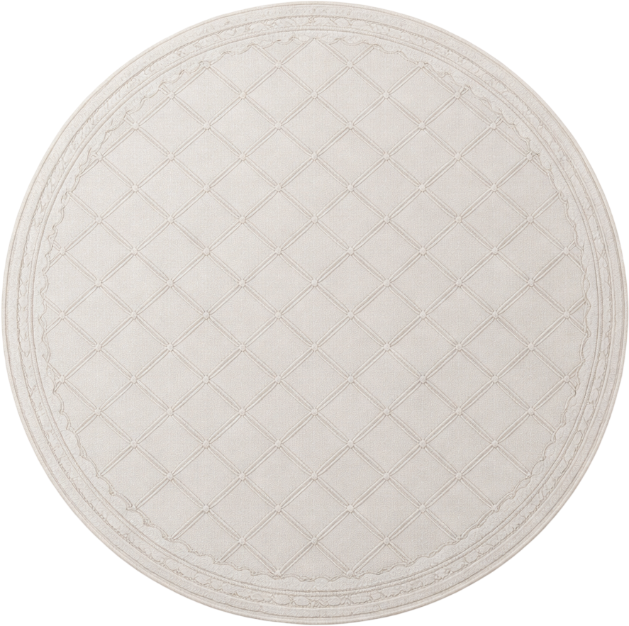Ковер LAXMI Comfort 847 круг (2x2, Cream/Cream)