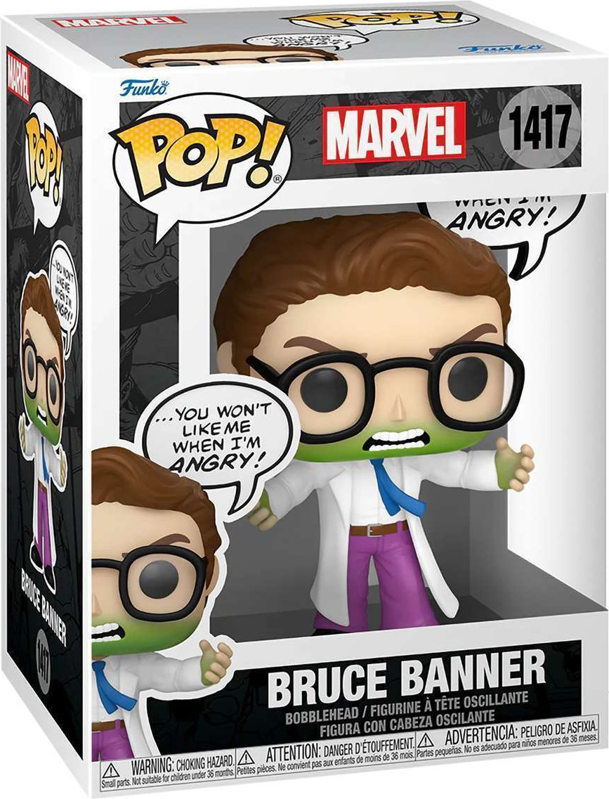 Фигурка коллекционная Funko POP! Marvel Comics Bruce Banner Don't Make Me Angry / Fun82766 — фото 2