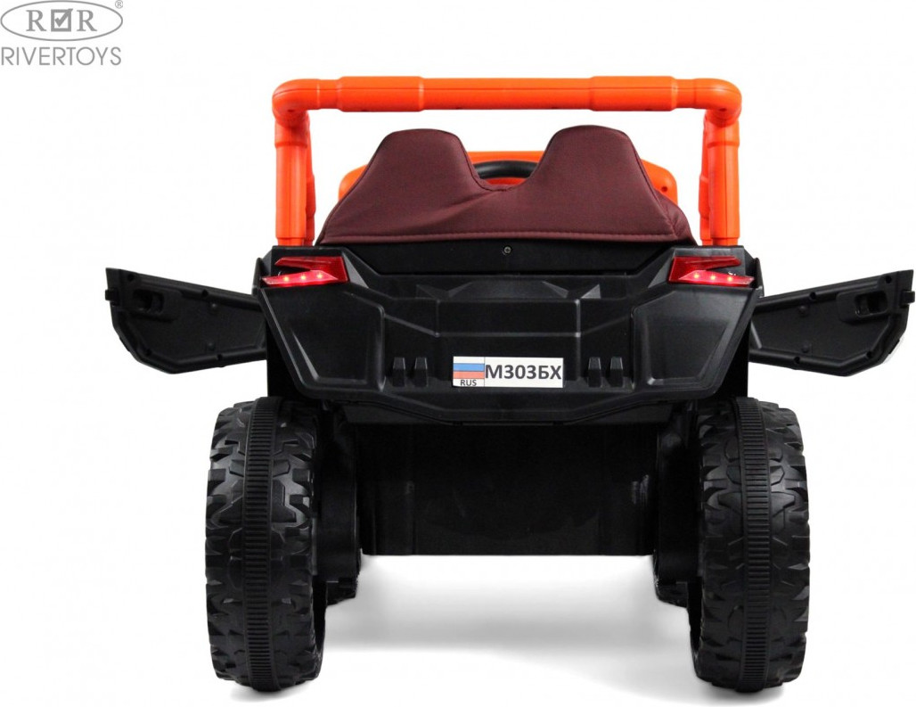 Детский автомобиль RiverToys М303БХ (оранжевый) — фото 5