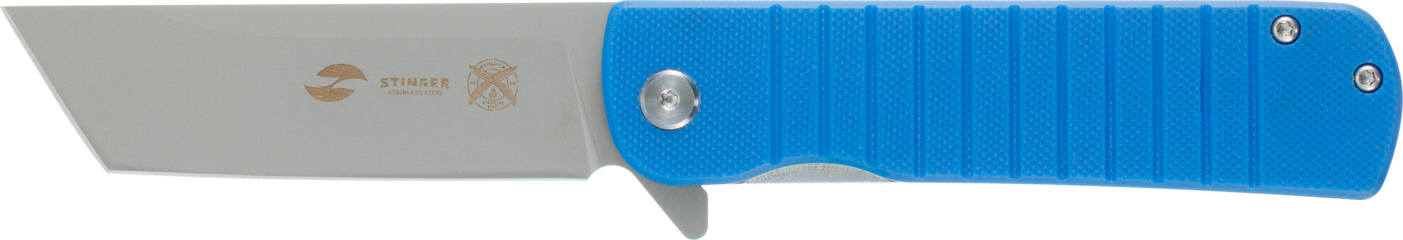 Нож складной STINGER FK-KL277-BLU