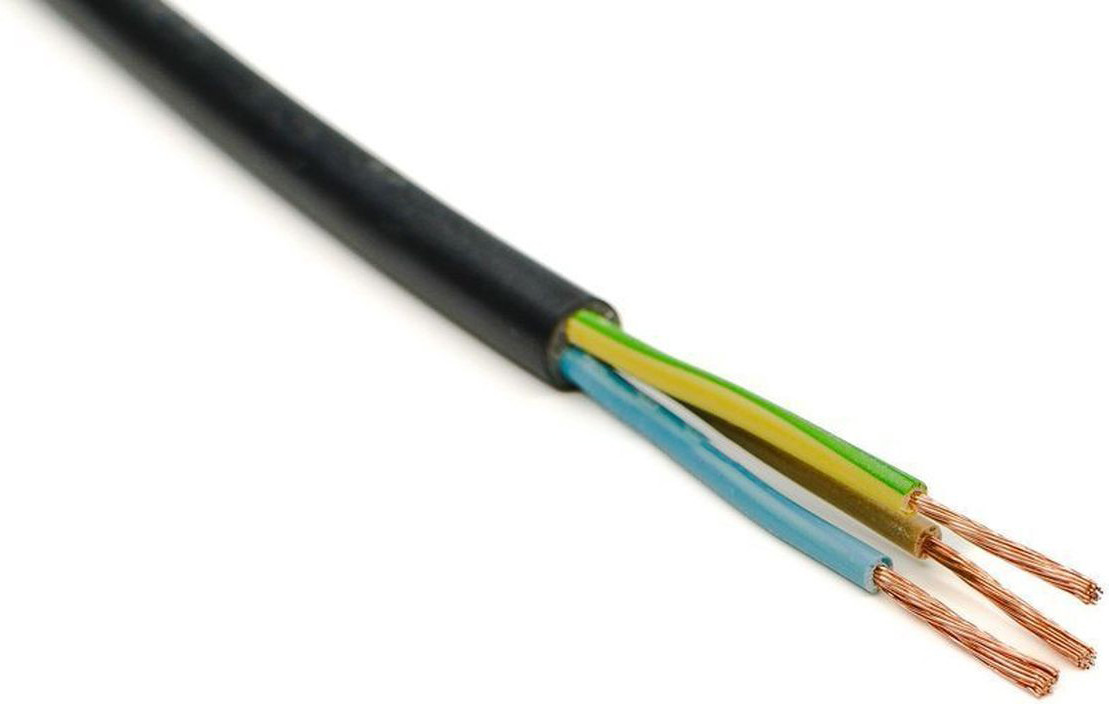 Провод силовой Автопровод ПВС-Т 2x1.5+1x1.5 (50м, черный)