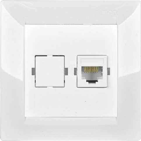 Розетка Simon 1590480-030 (белый)
