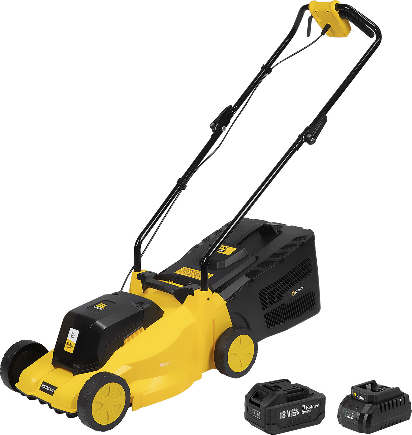 Газонокосилка аккумуляторная Kolner KLM 18BL-330-1 18V UNI-M Standard