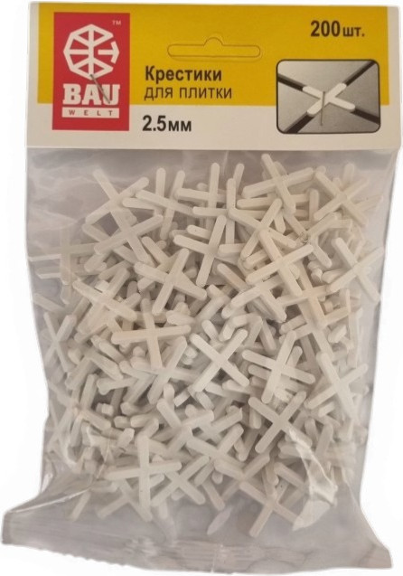 Крестики для укладки плитки Bauwelt 01600-110025 (200шт)