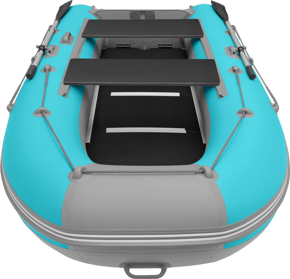 Надувная лодка Roger Boat Hunter keel 3500 (малокилевая, бирюзовый/серый комби) — фото 6