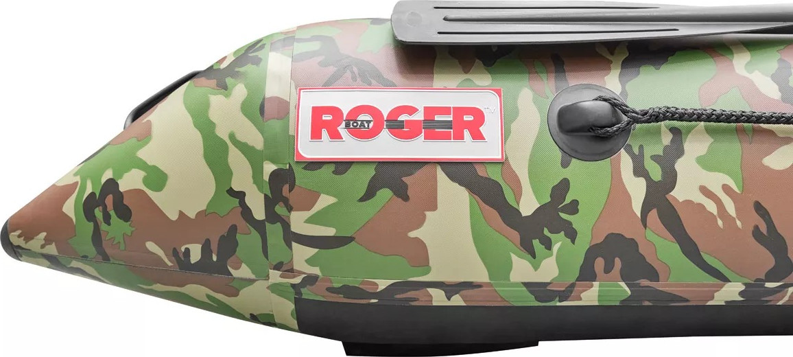 Надувная лодка Roger Boat Trofey 2900 (без киля, зеленый камуфляж/черный комби) — фото 4