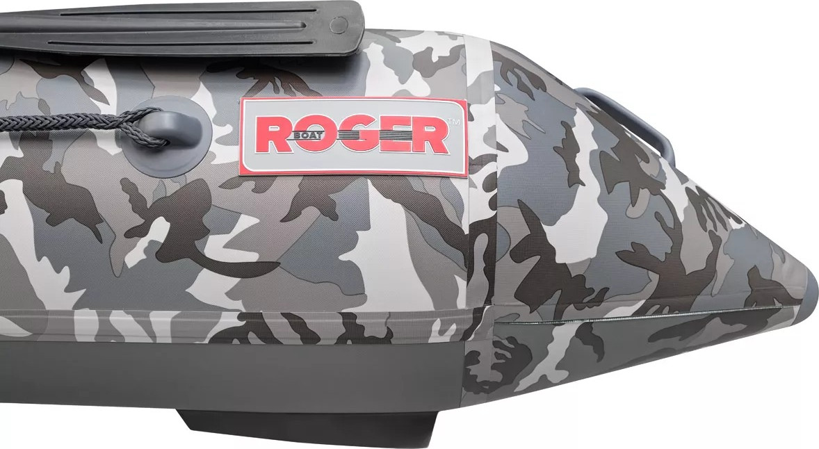 Надувная лодка Roger Boat Trofey 3100 (без киля, серый камуфляж/графит комби) — фото 5