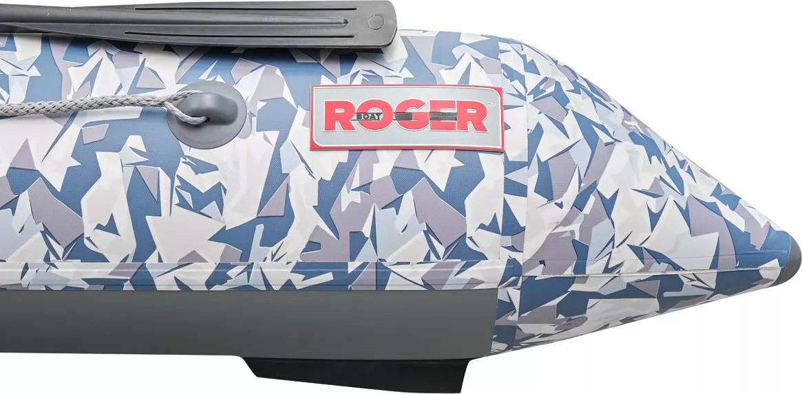 Надувная лодка Roger Boat Trofey 3300 (без киля, битое стекло/серый комби) — фото 5