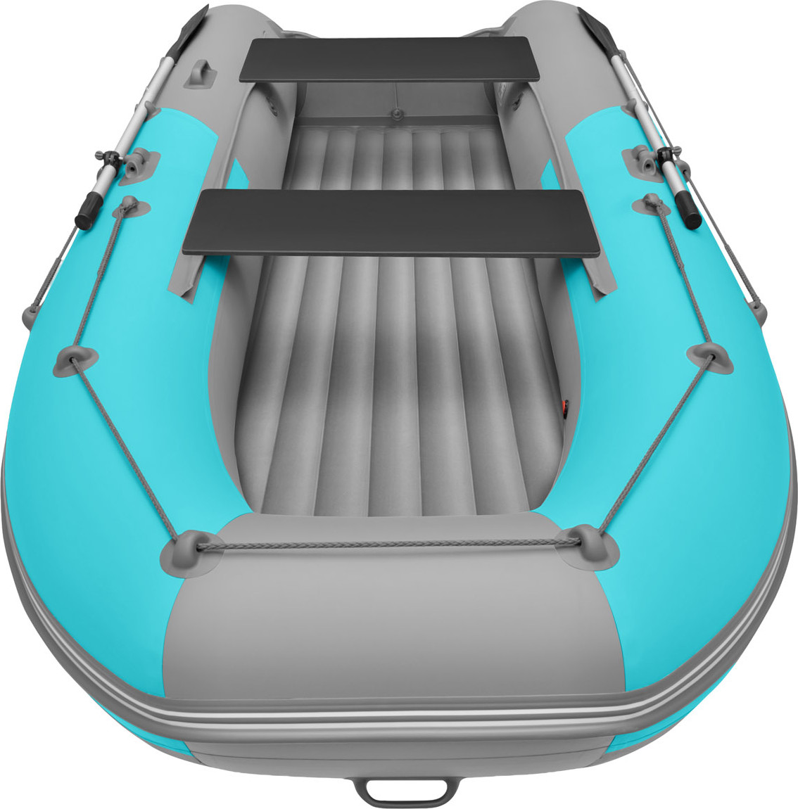 Надувная лодка Roger Boat Trofey 3500 (без киля, бирюзовый/серый комби) — фото 6