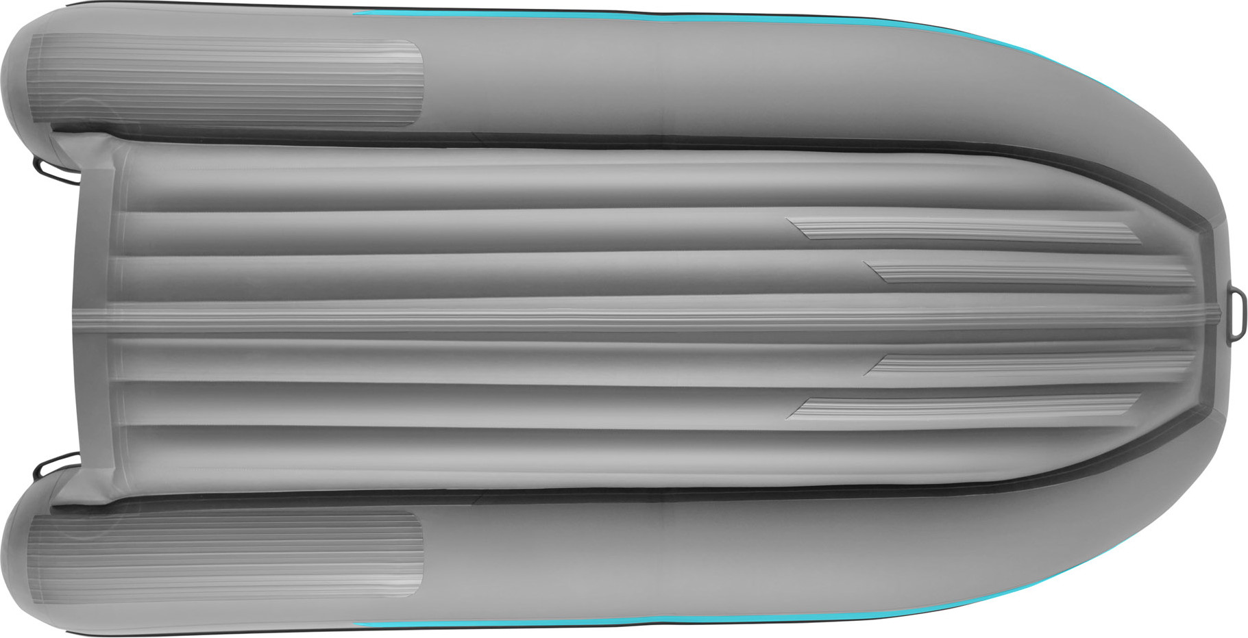 Надувная лодка Roger Boat Trofey 3500 (без киля, бирюзовый/серый комби) — фото 3