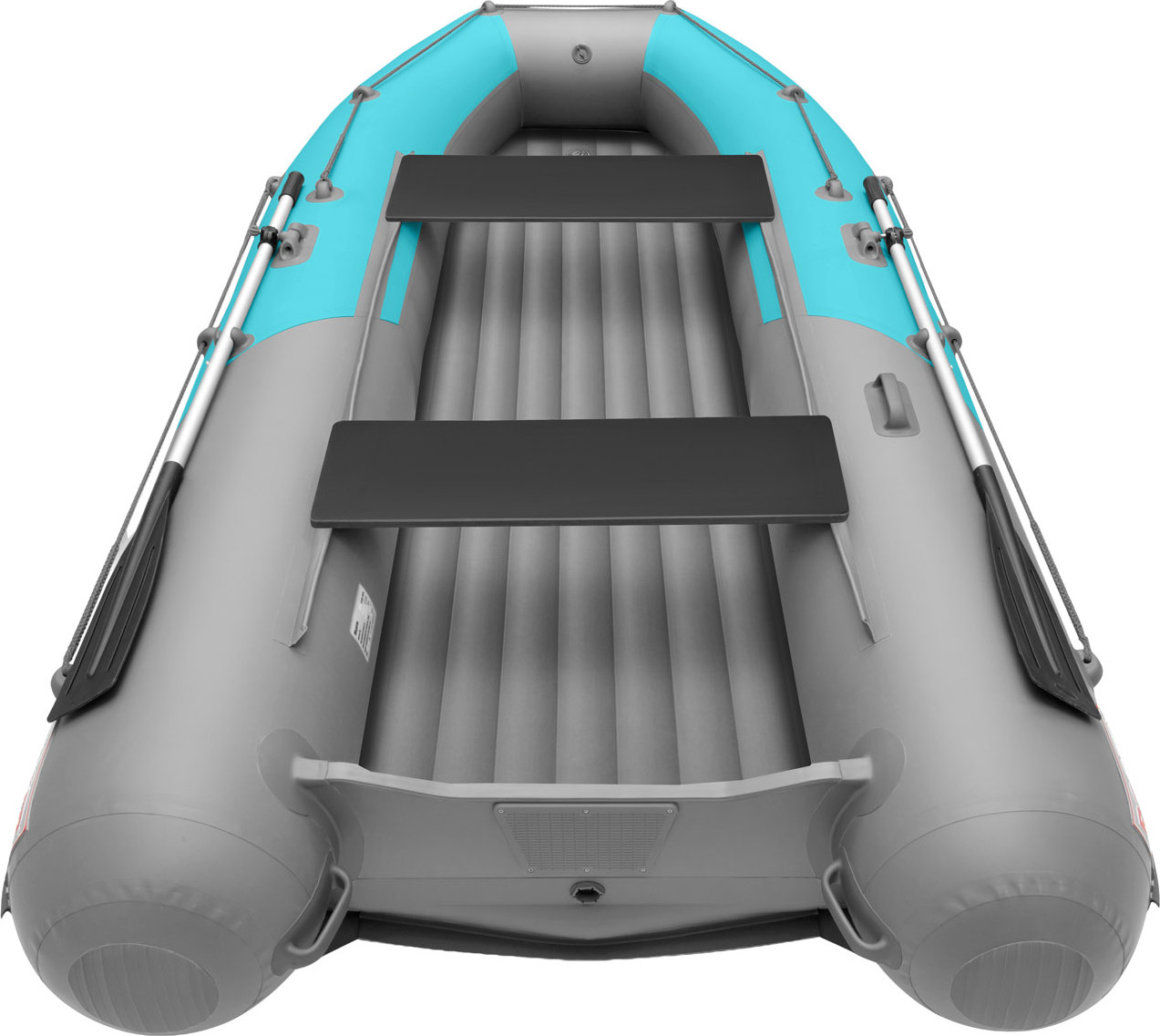 Надувная лодка Roger Boat Trofey 3500 (без киля, бирюзовый/серый комби) — фото 5