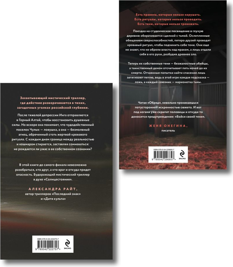 Набор художественных книг Эксмо Агнец. Обряд (Скиба Светлана, Сит Анжей 9785042422614) — фото 6