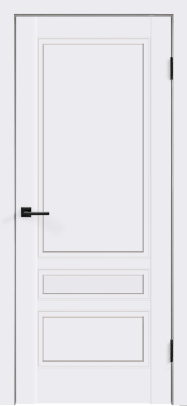 Дверь межкомнатная Velldoris Сканди врезка без замка 3P RAL9003 90х200 LR / VD1000260 (белый)