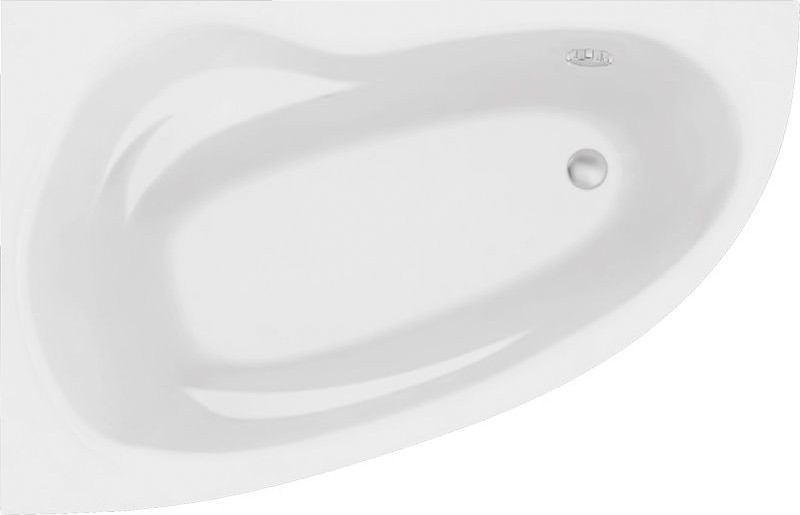 Ванна акриловая Bonito Home Emilia 140x90 L / BH-EM-103-140L/St+BH-EM-140L/P (с ножками и экраном)