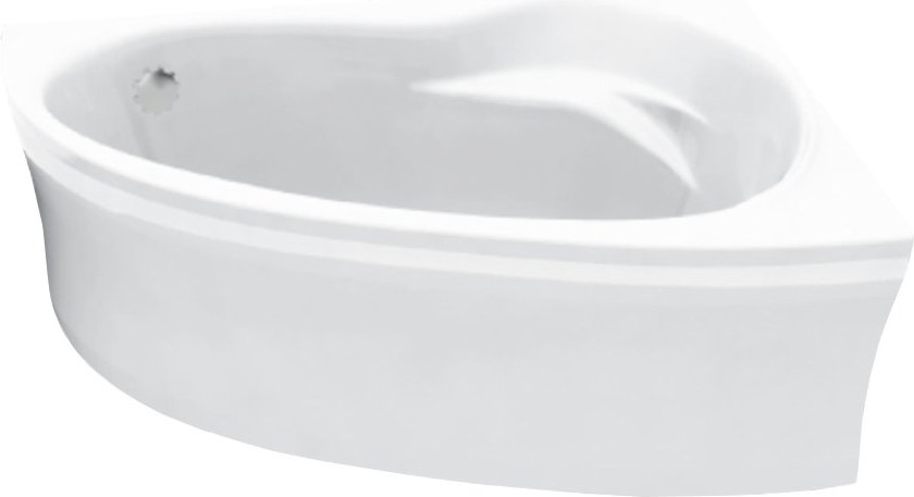 Ванна акриловая Bonito Home Emilia 140x90 L / BH-EM-103-140L/St+BH-EM-140L/P (с ножками и экраном) — фото 2
