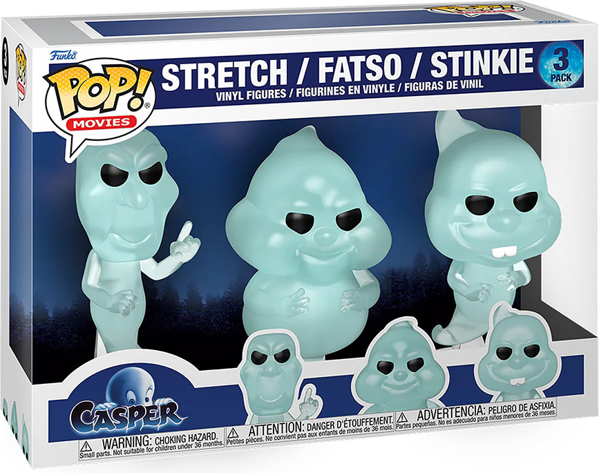 Набор фигурок коллекционных Funko POP! Casper 30th. Ghostly Trio Stretch/Fatso/Stinkie / Fun86337 (3шт) — фото 2