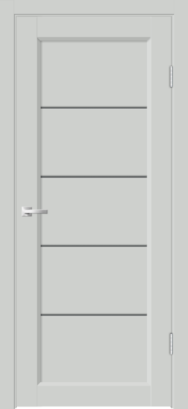 Дверь межкомнатная Velldoris Эмалюкс стайл 1 со стеклом 70х200 / VD1290030 (доломит/мателюкс графит)