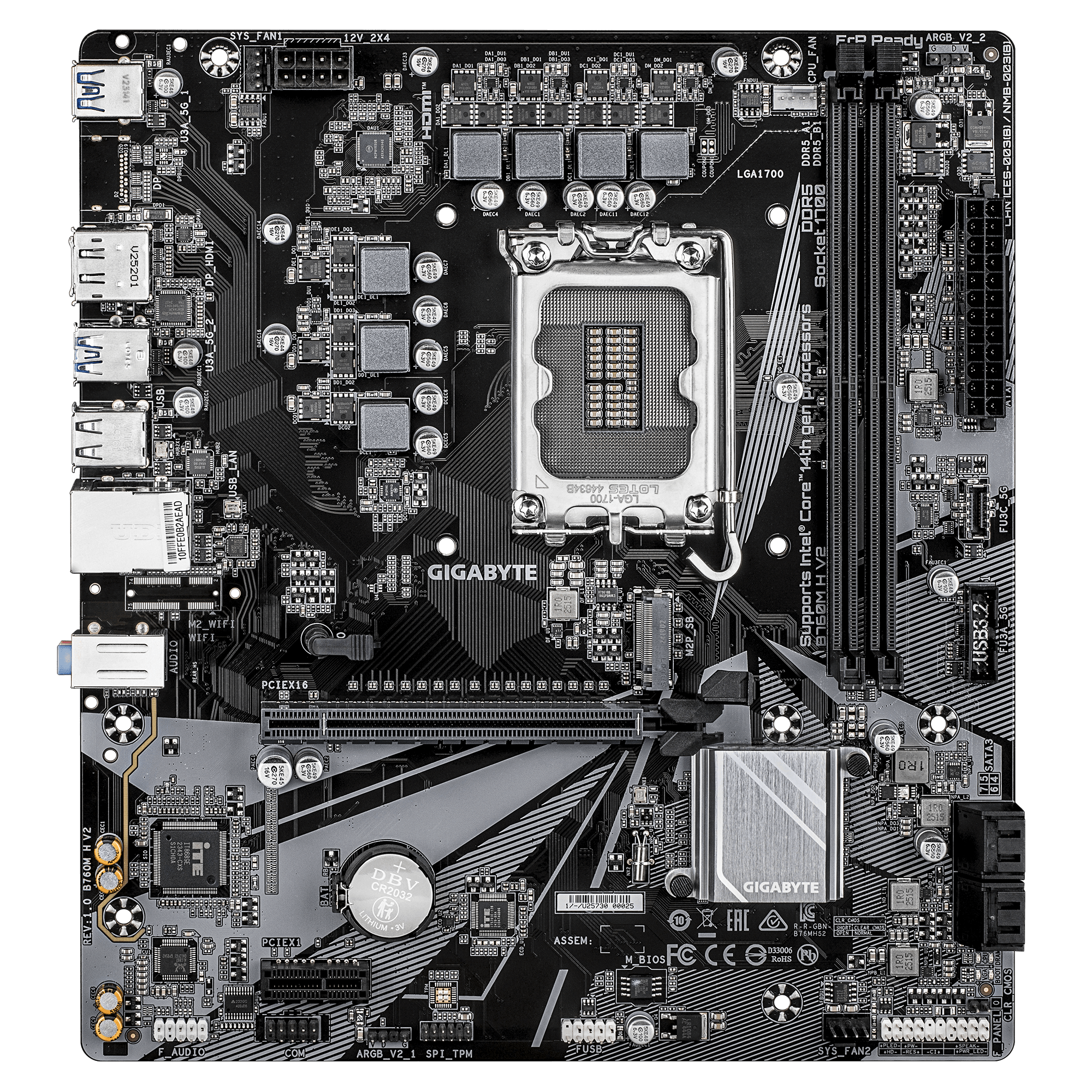 Материнская плата Gigabyte B760M H V2