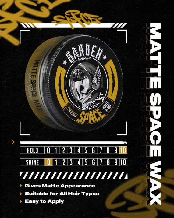 Воск для укладки волос Marmara Barber Space Wax матирующий (100мл) — фото 4