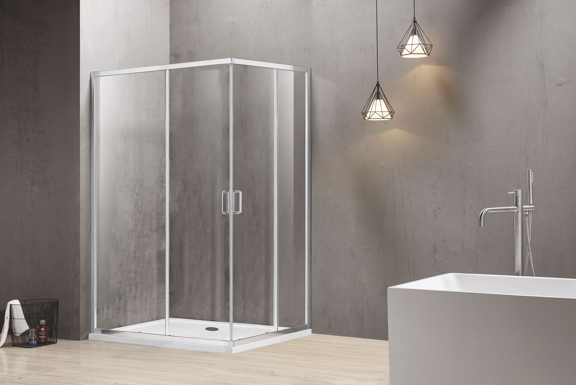 Душевой уголок Adema Glass Vierkant 100x90 (прозрачное стекло) — фото 5