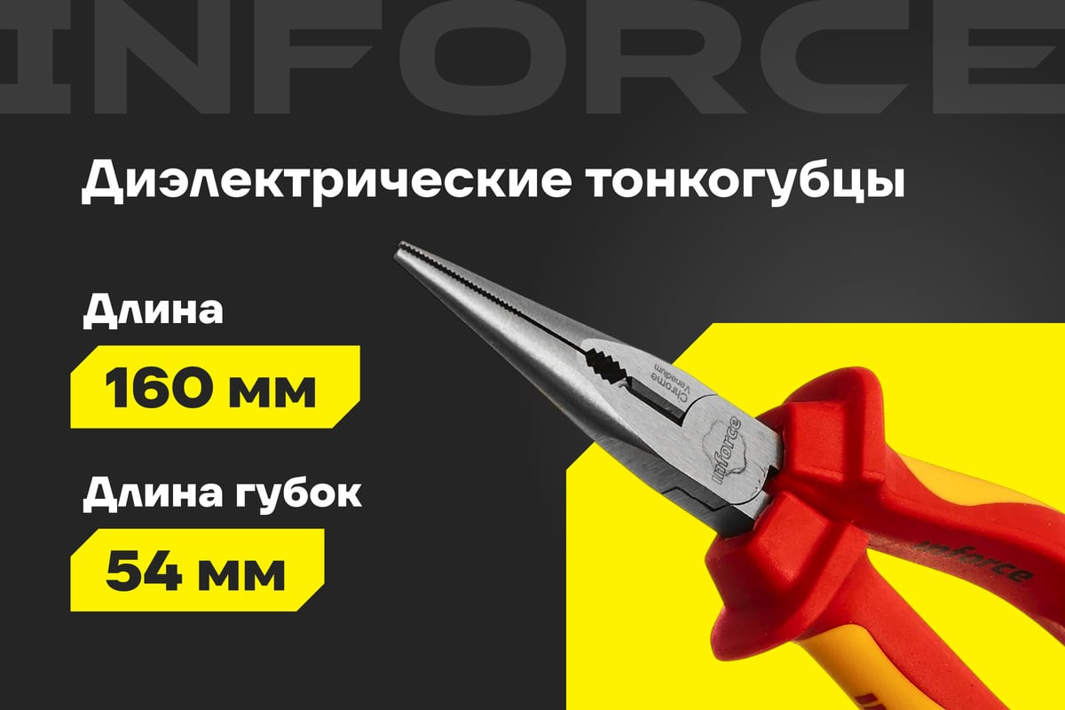 Тонкогубцы Inforce 06-18-20 — фото 3