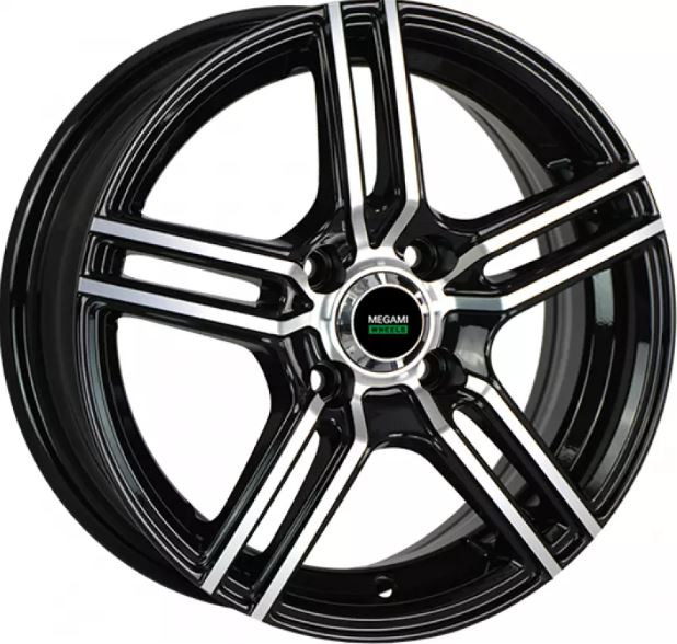 Литой диск Megami MGM-1 16x6.5" 5x110мм DIA 63.3мм ET 40мм BKF
