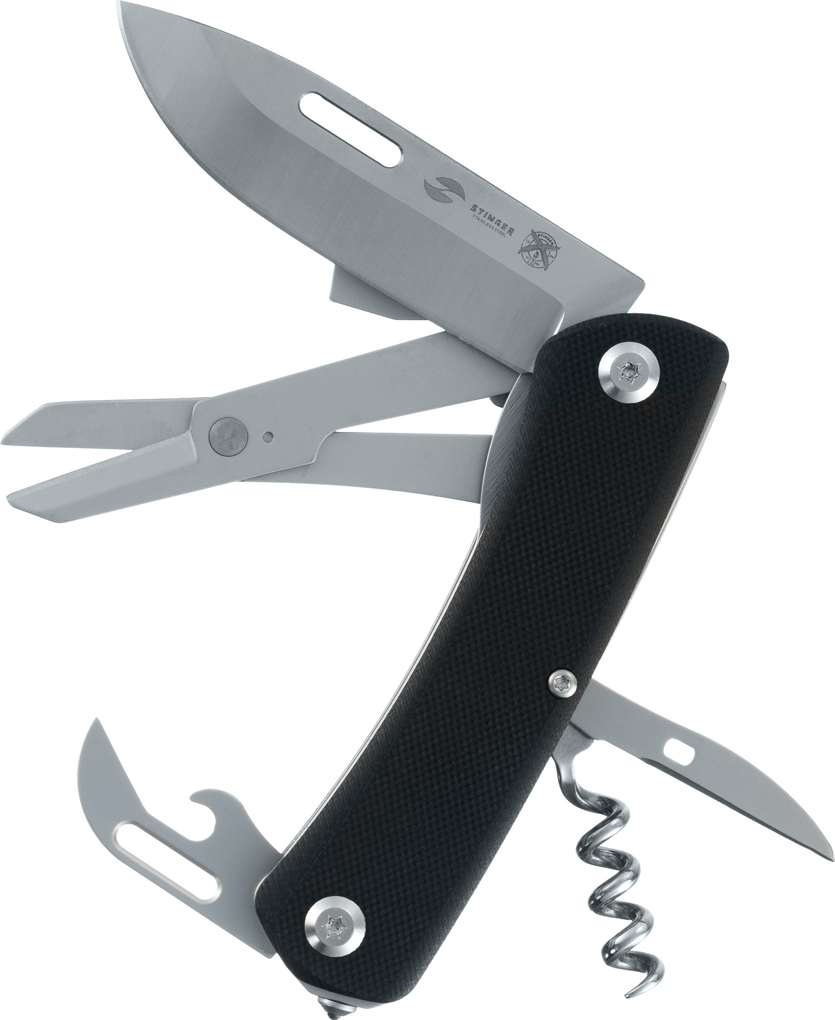 Нож складной STINGER FK-6G10-BLK