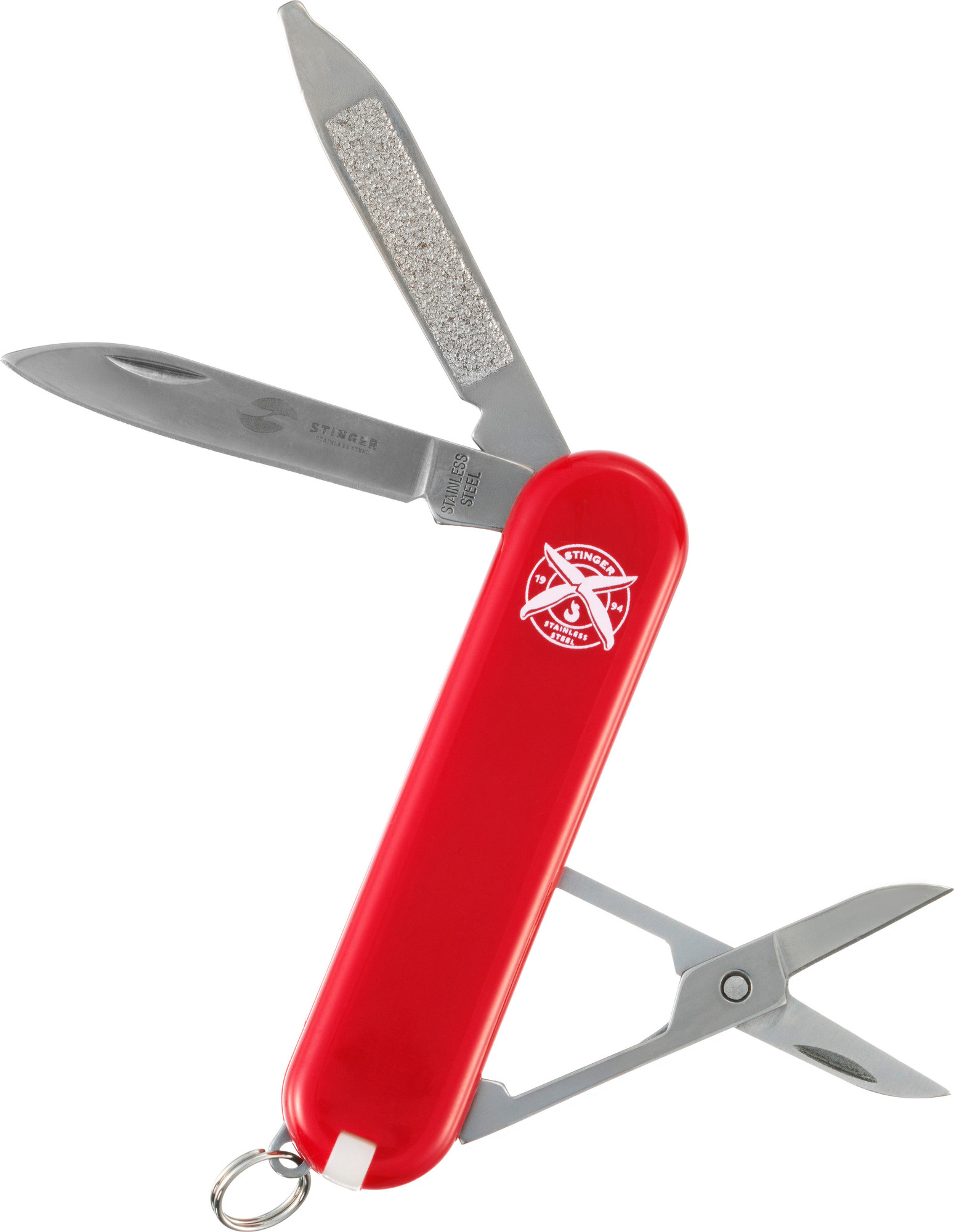 Нож швейцарский STINGER FK-K7003P-RED